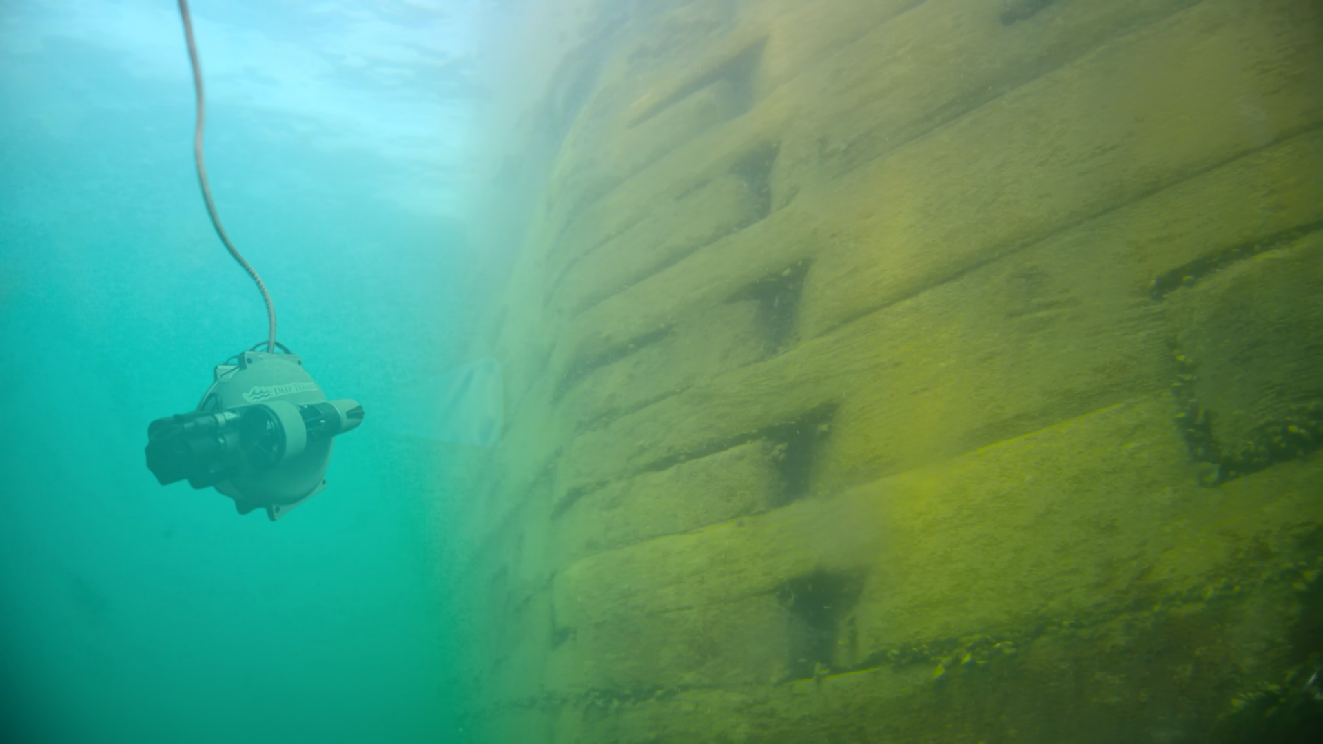 Underwater drone inspection